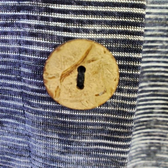 Misia Black White Drop Shoulder Back Button Detail Top Size S - Picture 8 of 12